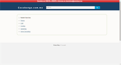 Desktop Screenshot of galeria.cocobongo.com.mx
